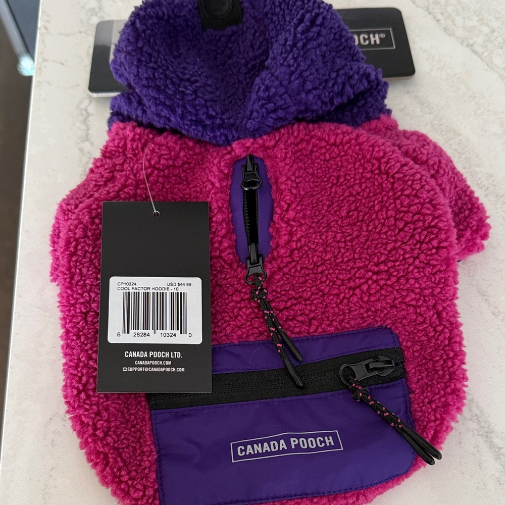 Pink and Purple Canada Pooch Dog Coat